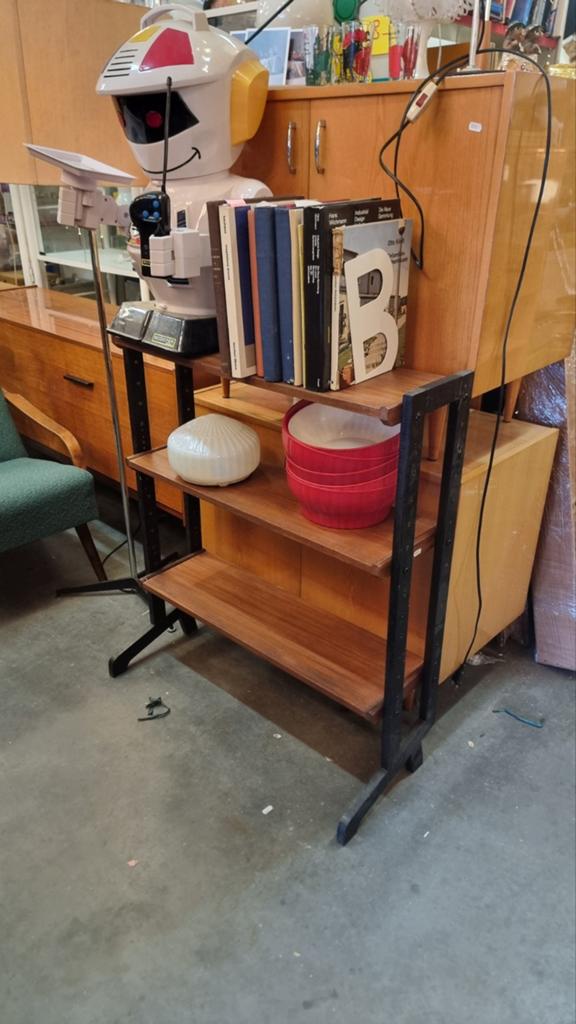 Vintage boekenrek jaren 60 simplalux, Huis en Inrichting, Kasten | Boekenkasten, Ophalen, Gebruikt, ,, ,
