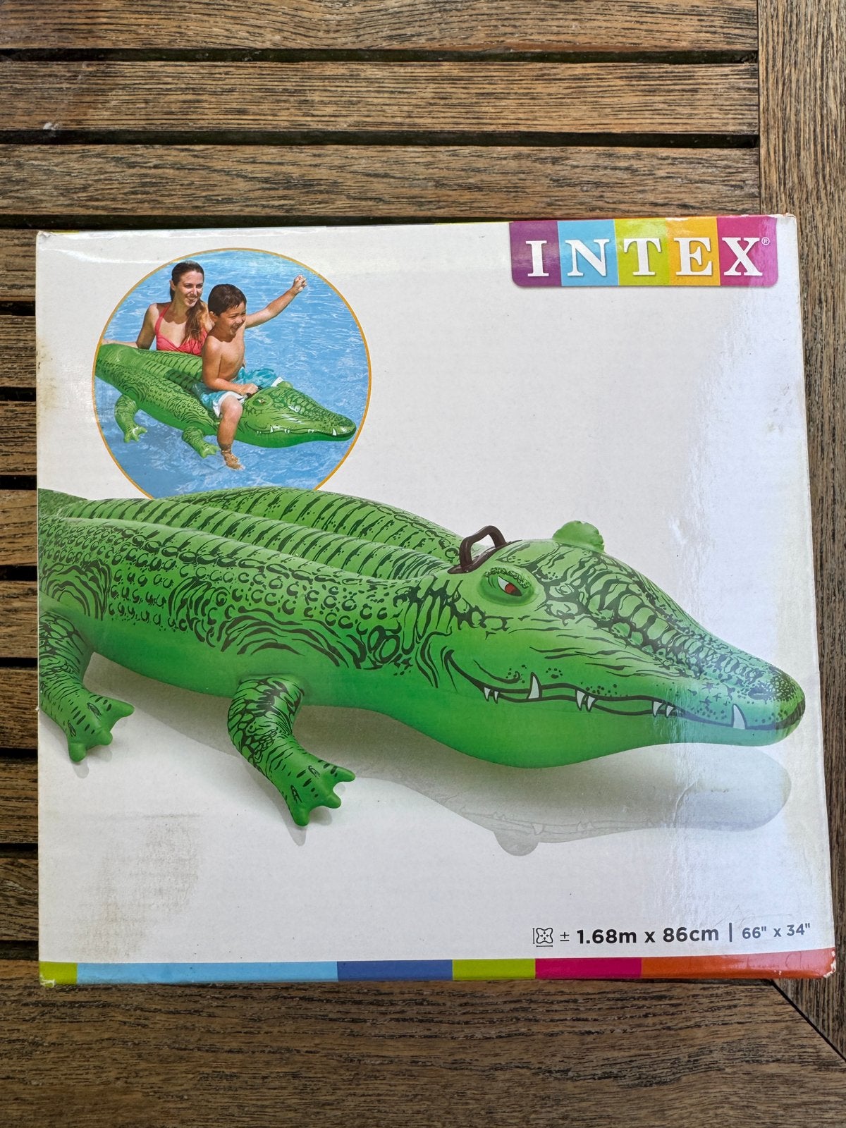 Intex opblaaskrokodil, Kinderen en Baby's, Speelgoed | Buiten | Opblaasfiguren, Ophalen of Verzenden, Nieuw