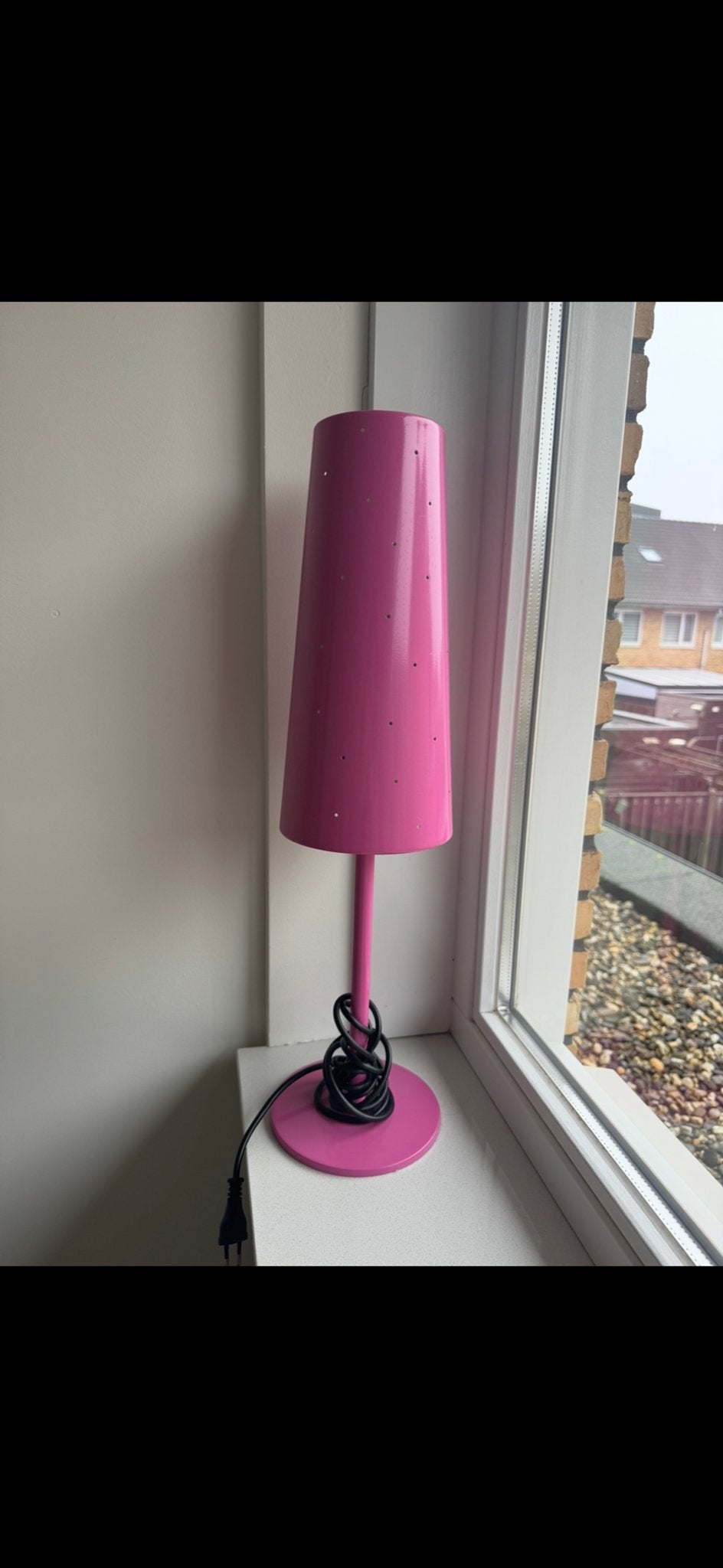 IKEA tafellamp roze met aan/uit-knop, Ophalen, Met schakelaar, Zo goed als nieuw, IKEA