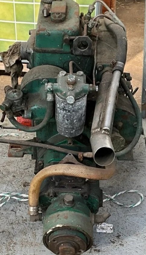 Dieselmotor, 2 cyl.watergekoeld, Ophalen, Gebruikt, Dieselmotor, 1800 rpm of meer