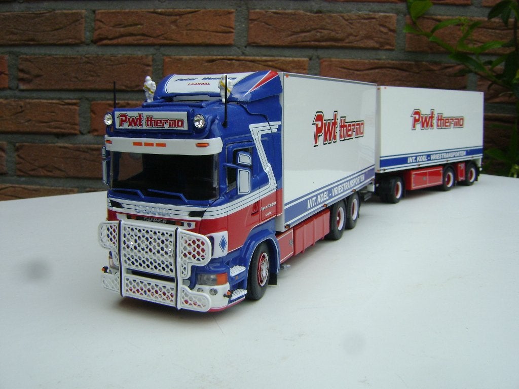 Tekno Scania R Serie Highline Combi Peter Wouters, Hobby en Vrije tijd, Modelauto's | 1:50, Ophalen of Verzenden, Zo goed als nieuw
