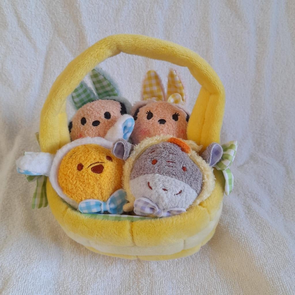 Tsum Tsum Pasen Lente Mandje Micky Minnie Winnie Eeyore, Verzamelen, Disney, Ophalen of Verzenden, Winnie de Poeh of vrienden