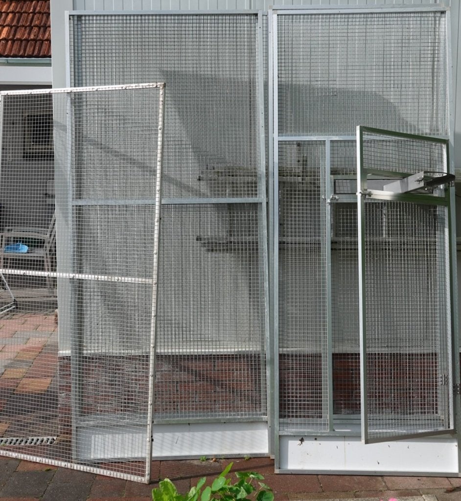volierepanelen, Dieren en Toebehoren, Ophalen, Zo goed als nieuw, Aluminium, Volière