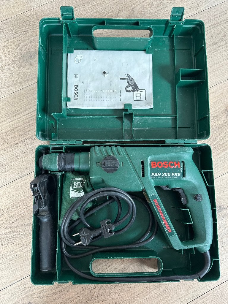 Bosch SDS+ boorhamer PBH 200 FRE, Gebruikt, Boor- en/of Breekhamer, Variabele snelheid, Ophalen of Verzenden