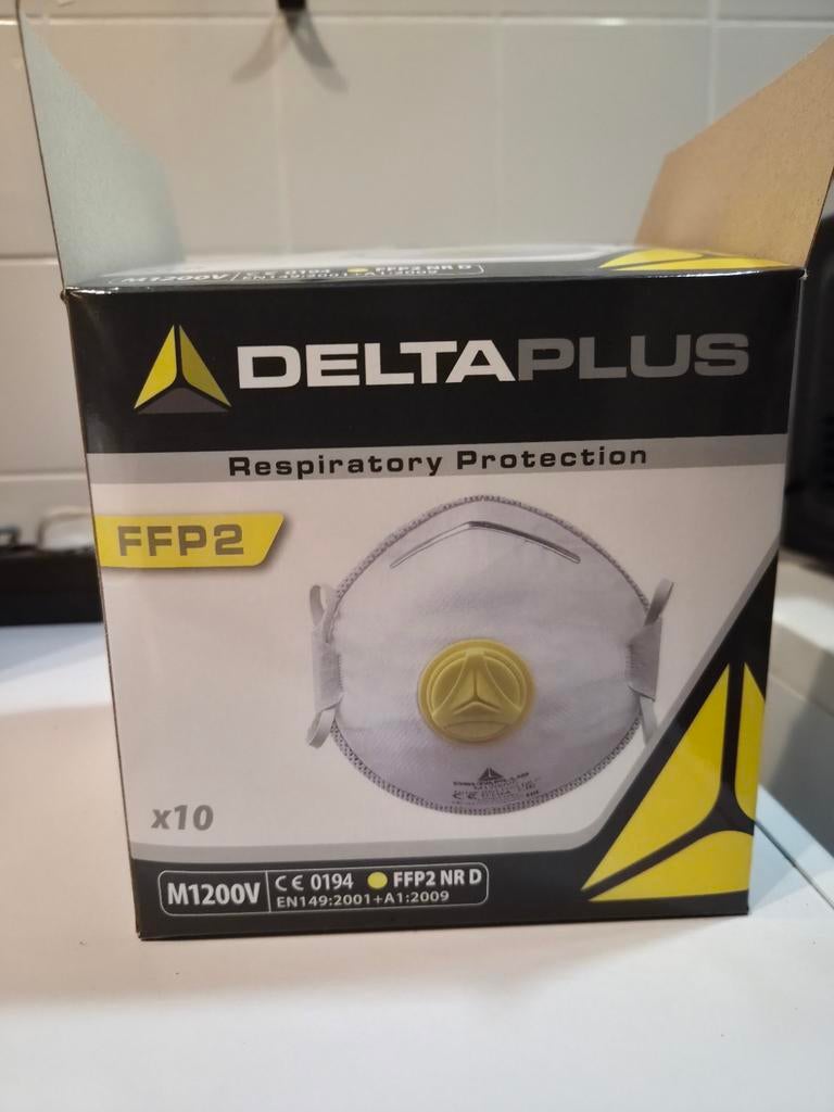 Nieuwe Deltaplus FFP2 Stofmaskers met Ventiel (10 stuks), Ophalen of Verzenden, Nieuw, Stofmaskers