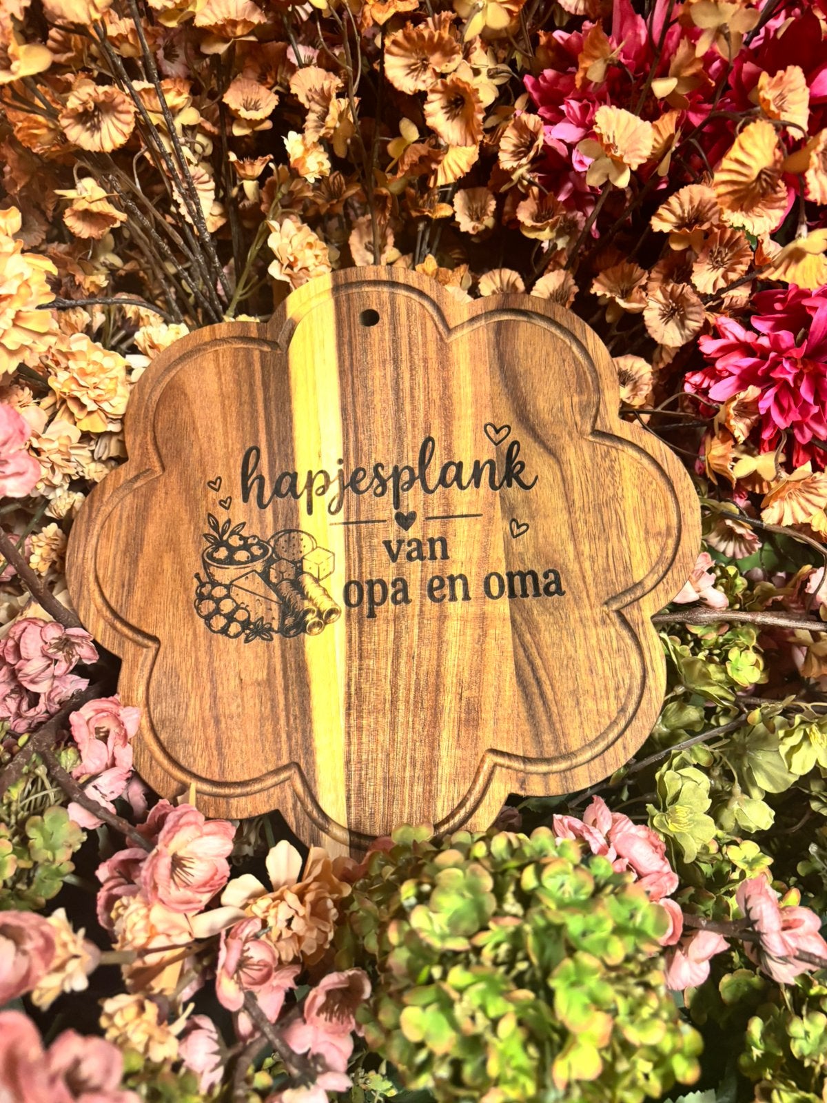 Borrelplank voor opa en ona, Ophalen of Verzenden, Bb, Bb, Nb