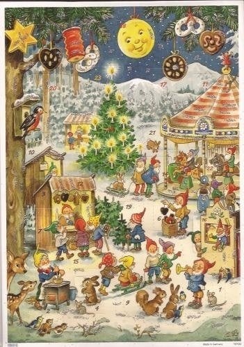 10100 Kabouter Kerstmarkt Adventskalender, Ophalen of Verzenden, Nieuw