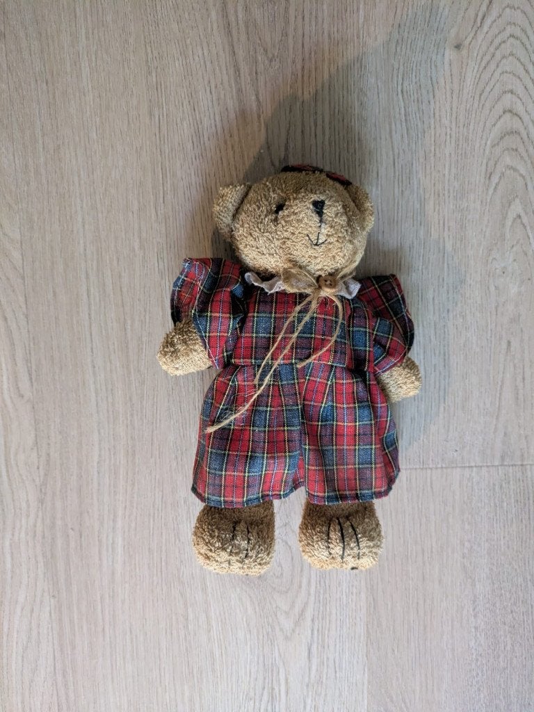 Vintage teddybeer, Ophalen of Verzenden, Zo goed als nieuw, Stoffen beer, Overige merken