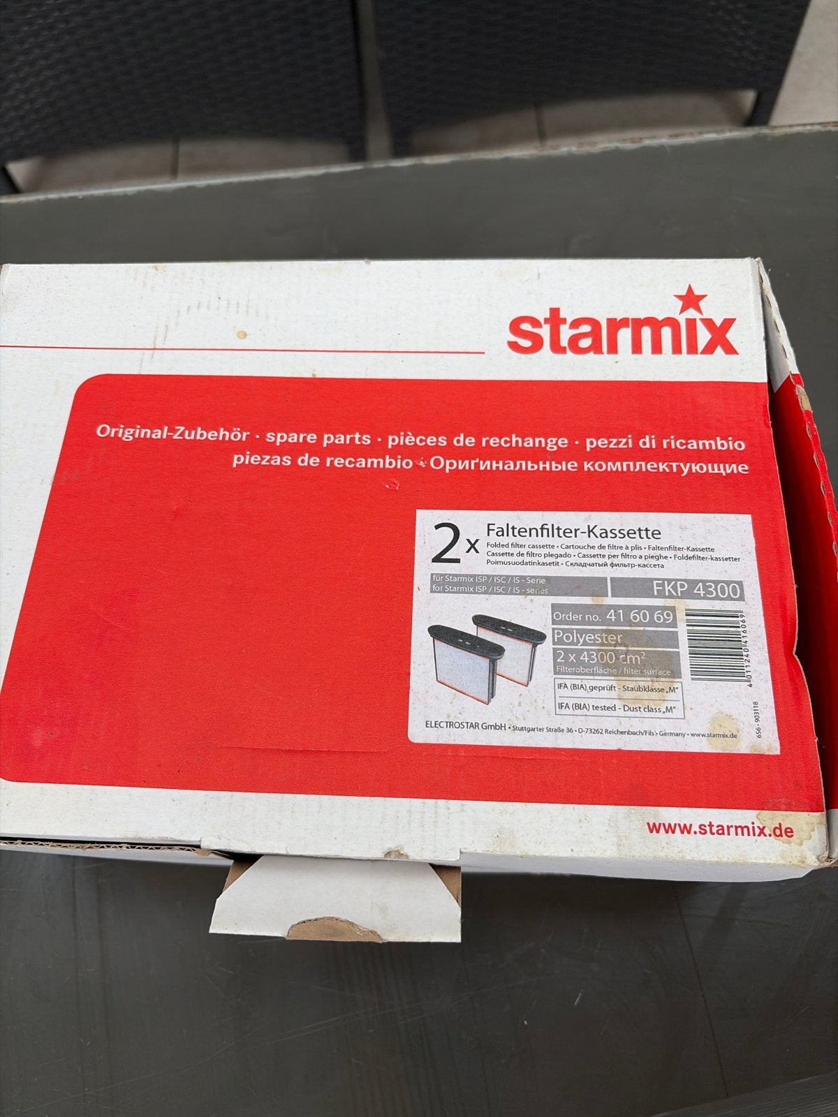 Starmix FKP 4300 Vouwfilter-cassette (2 stuks), Witgoed en Apparatuur, Stofzuigers, Nieuw, Ophalen of Verzenden, Industriële stofzuiger