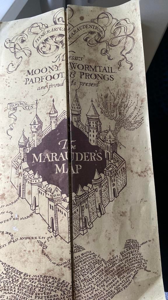 The Marauder’s Map Harry Potter, Verzamelen, Harry Potter, Ophalen, Zo goed als nieuw, Boek of Poster