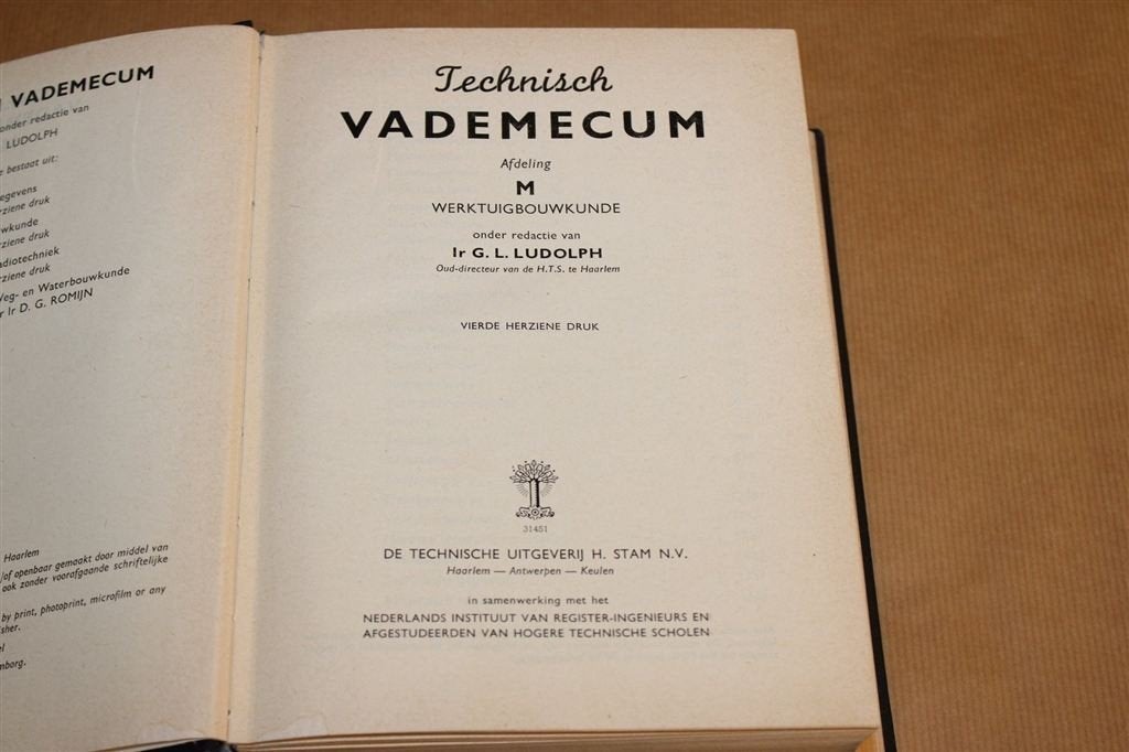 Werktuigbouwkunde Vademecum — Techniek [1963], Boeken, Techniek, Verzenden, Gelezen, Bouwkunde