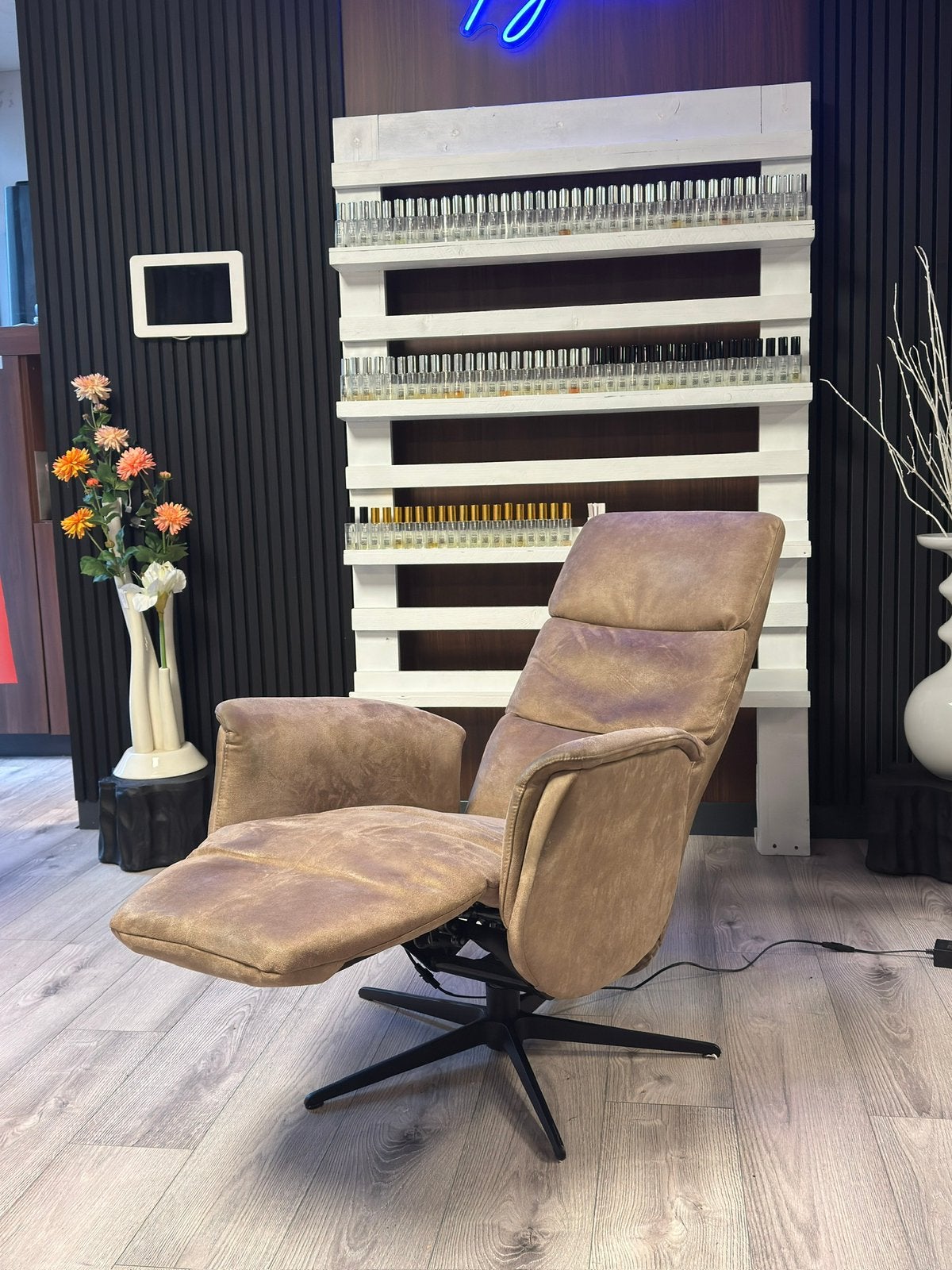 Relax stoel Hjort Knudsen Micro leder bezorgen mogelijk, Ophalen of Verzenden, Zo goed als nieuw, 75 tot 100 cm, 50 tot 75 cm