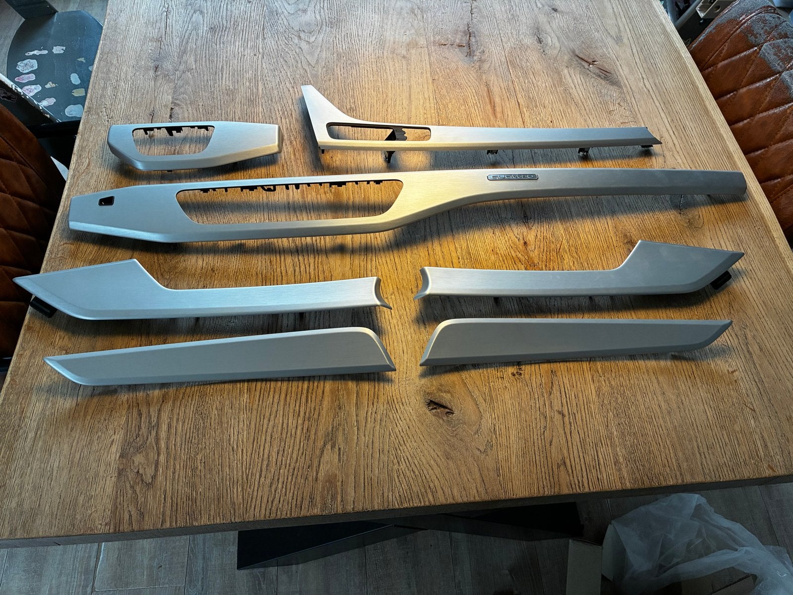 Audi A5/S5 Quattro Interieurlijsten Set Geborsteld Aluminium, Ophalen, Gebruikt, Audi