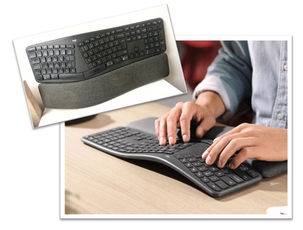 Logitech K860 ergonomische draadloos split toetsenbord, Gebruikt, Ophalen of Verzenden, Draadloos, Qwerty