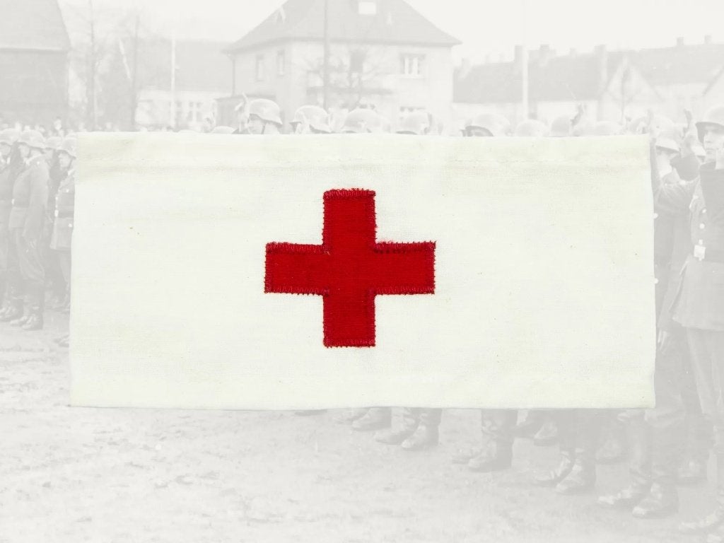 Armband,Medic,Rode,Kruis,Vintage stijl,WWII, Verzamelen, Militaria | Tweede Wereldoorlog, Verzenden, Landmacht, Engeland, Kleding of Schoenen