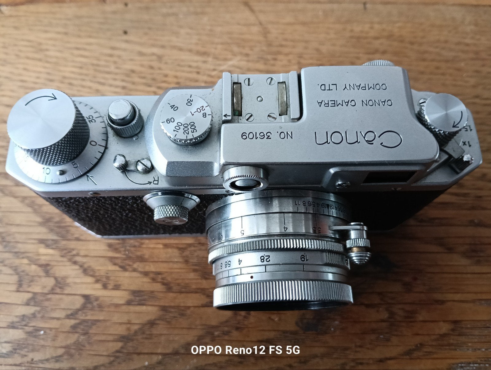 Vintage Canon Rangefinder Camera met Serenar 50mm f/1.9 lens, Ophalen of Verzenden, Gebruikt, Spiegelreflex, Canon