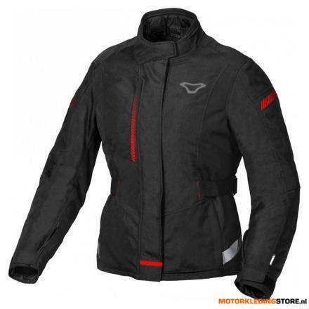 Macna Motorjas Nivala Dames, Zwart-Rood, Motoren, Kleding | Motorkleding, Ophalen of Verzenden, Nieuw met kaartje