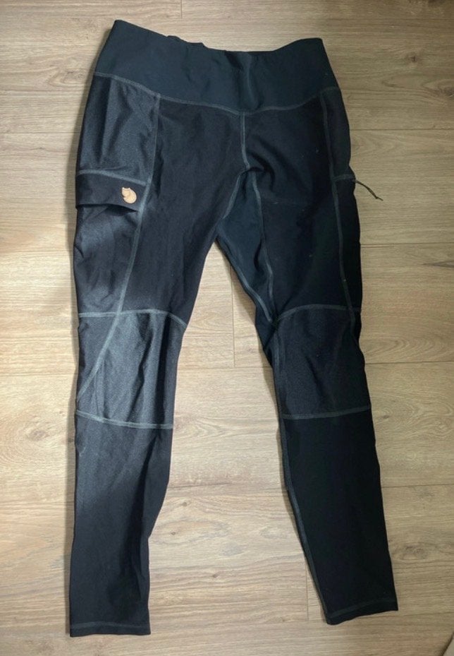 Fjällräven Abisko Trekking Tights Dames Maat L Zwart, Zwart, Maat 42/44 (L), Ophalen of Verzenden, Zo goed als nieuw