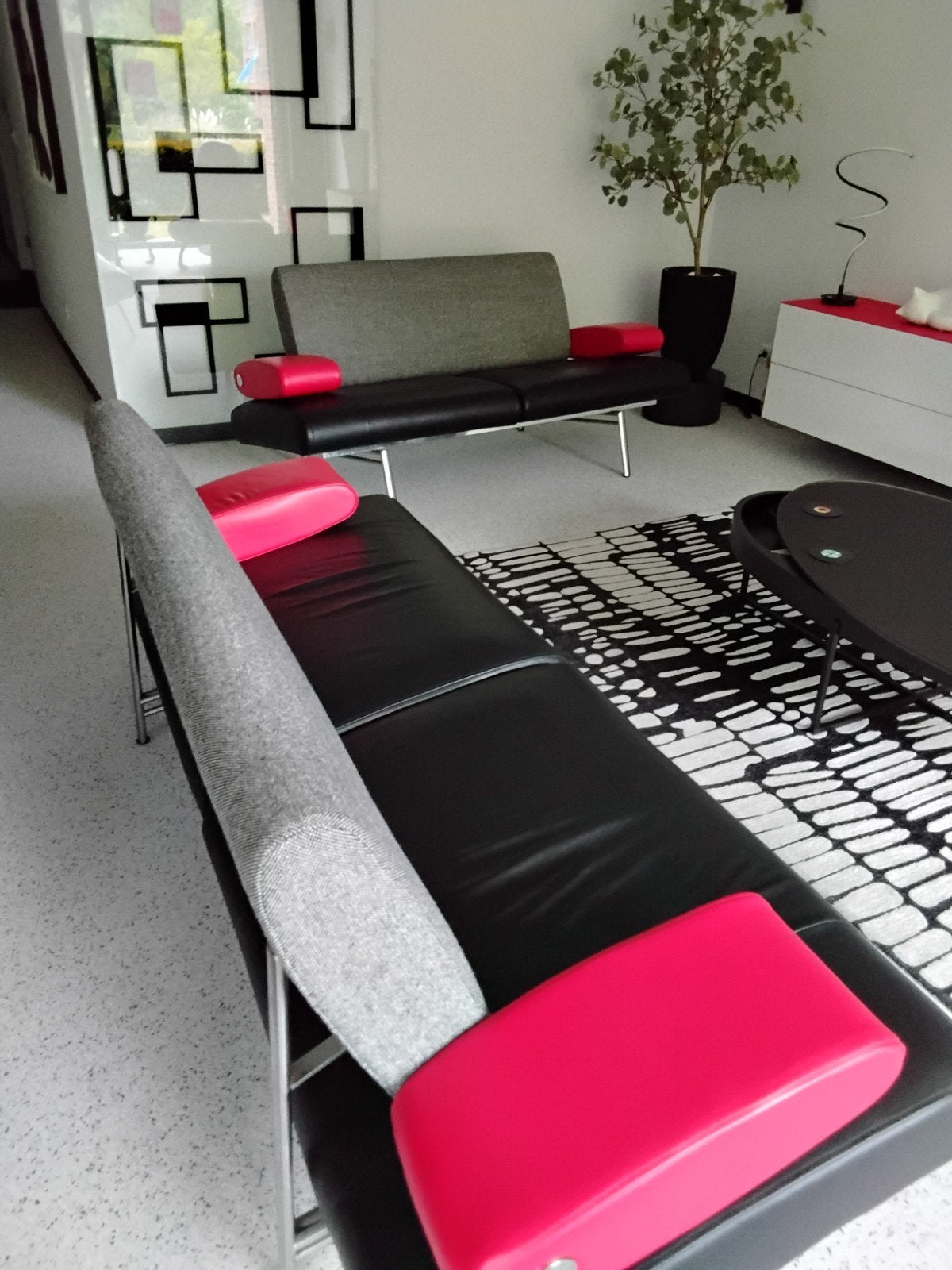 Design bank 'Armslag' van Harvink, 150 tot 200 cm, Tweepersoons, 75 tot 100 cm, Ophalen of Verzenden