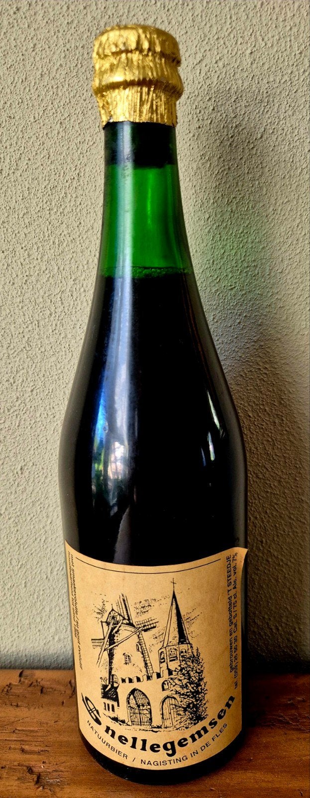 Fles Snellegems Natuur bier Brouwerij 't Steedje 7% verzamel, Ophalen of Verzenden, Zo goed als nieuw, Flesje(s), Overige merken