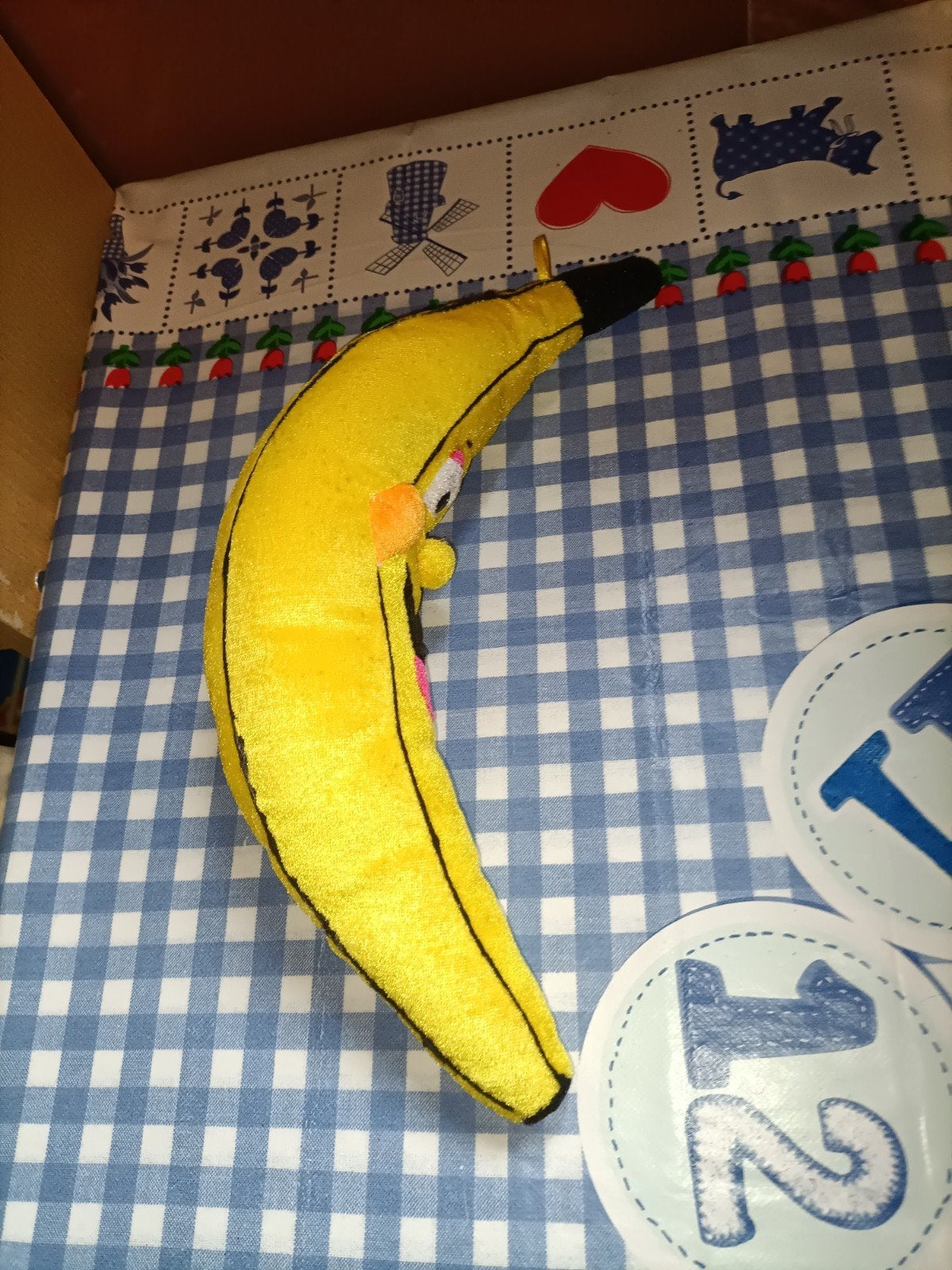 Leuke grappige banaan knuffel, Ophalen of Verzenden, Zo goed als nieuw, Overige typen