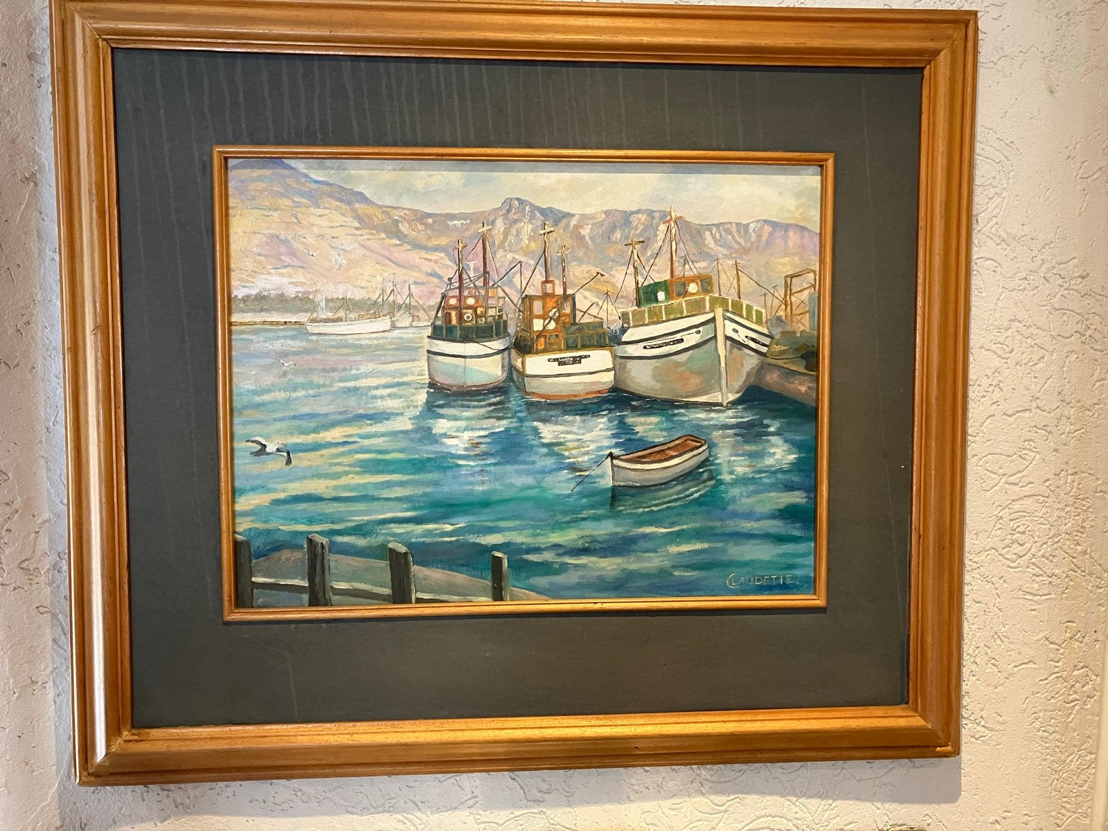 Zuid-Afrikaans  Claudette  Groenenstein, Maritiem / water, Doek, Realistisch, Ophalen of Verzenden