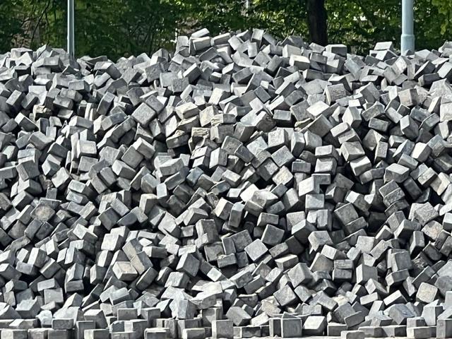 Betonklinkers 14x14x8 zeer harde kwaliteit, Gebruikt, Klinkers, Ophalen of Verzenden, 10 m² of meer