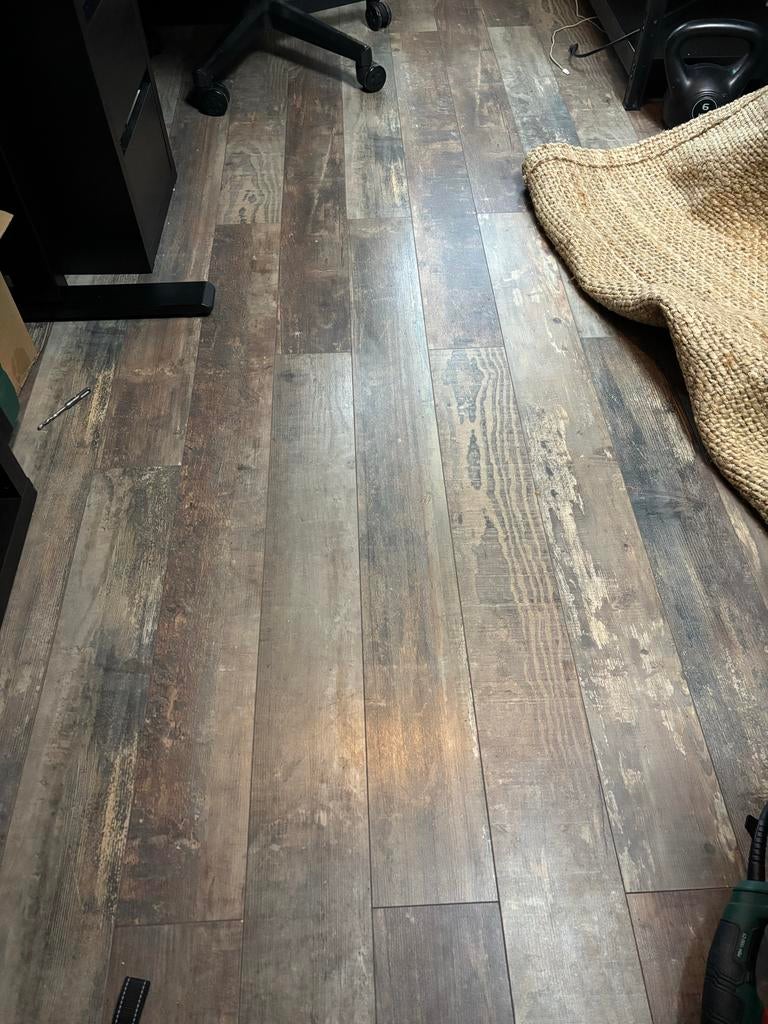 Laminaat vloerdelen Donkerbruin, diverse afmetingen, Gebruikt, Ophalen of Verzenden, 10 m² of meer, 10 tot 30 cm