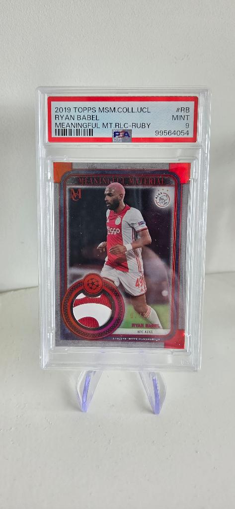 2019 Topps Museum Ajax Ryan Babel patch /25 PSA 9, Verzenden, Zo goed als nieuw, Ajax, Poster, Plaatje of Sticker