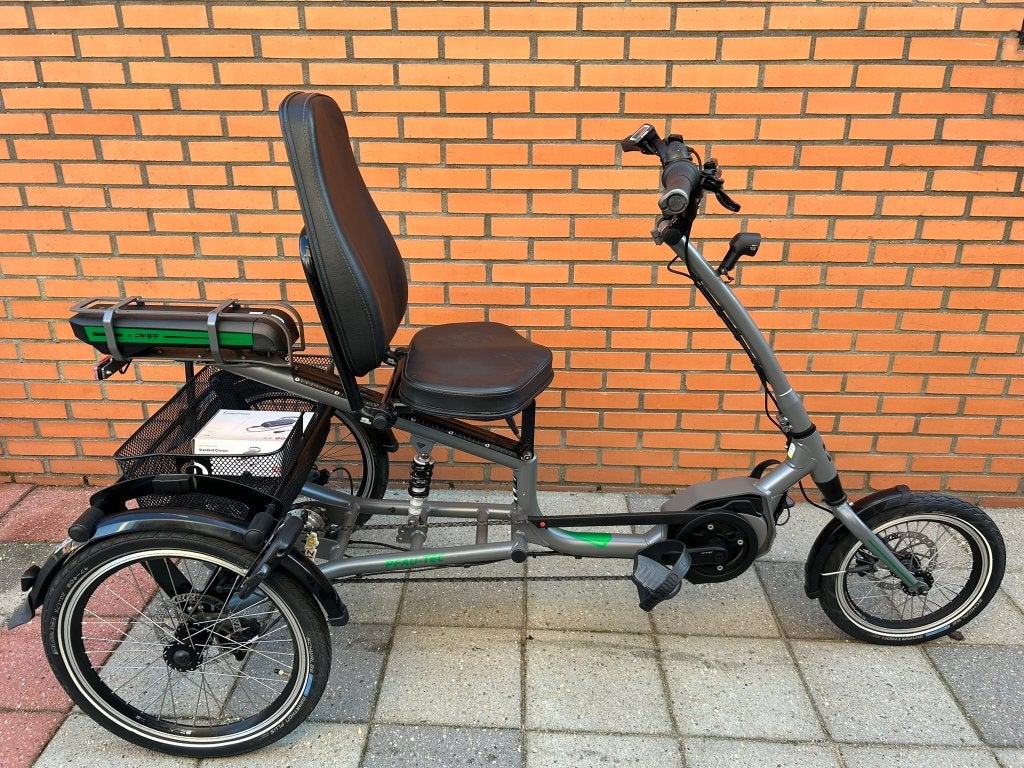 senzup driewieler bosch middenmotor senioren, Fietsen en Brommers, Ophalen of Verzenden, Zo goed als nieuw, Schijfrem