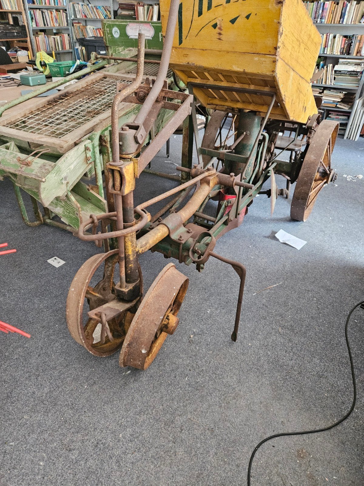 oude aardappel machines, Ophalen