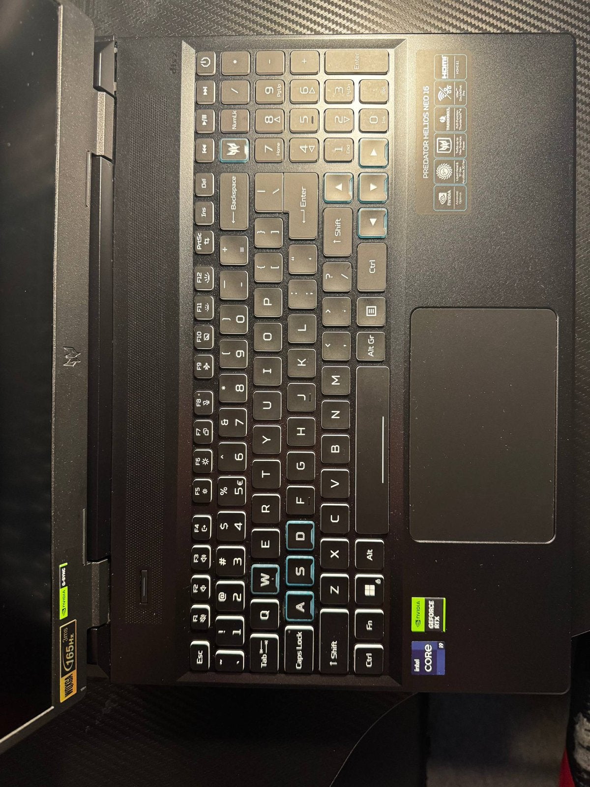 Acer Predator Helios Neo16- i9 /RTX 4060/165Hz Gaming Laptop, Computers en Software, Ophalen of Verzenden, Zo goed als nieuw