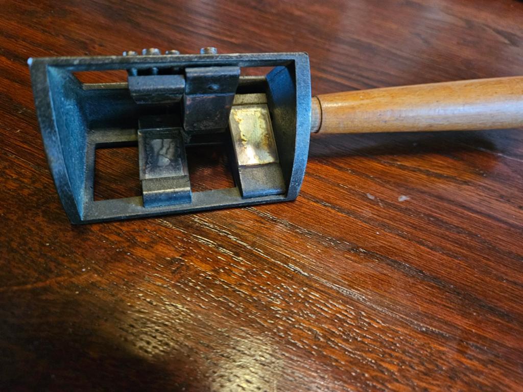 Antiek landmeters gereedschap in originele staat, Antiek en Kunst, Ophalen of Verzenden