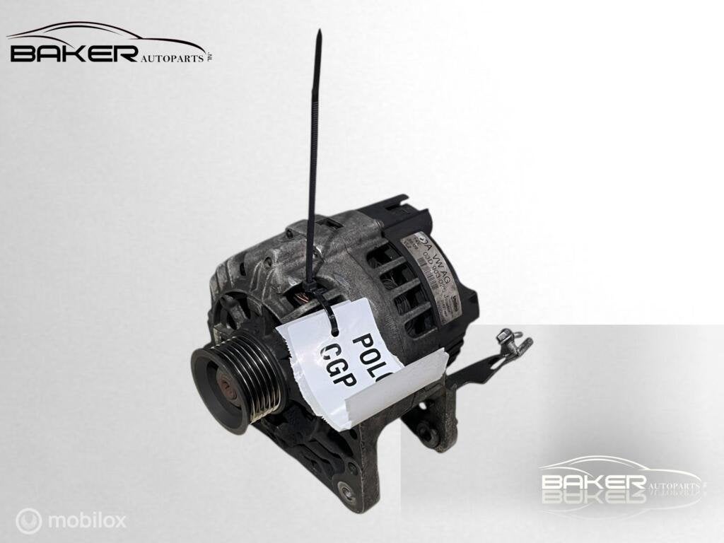 Dynamo Volkswagen Polo 6R 1.2  ('09-'14) 03D903025J, Gebruikt, Volkswagen, Ophalen of Verzenden, Volkswagen