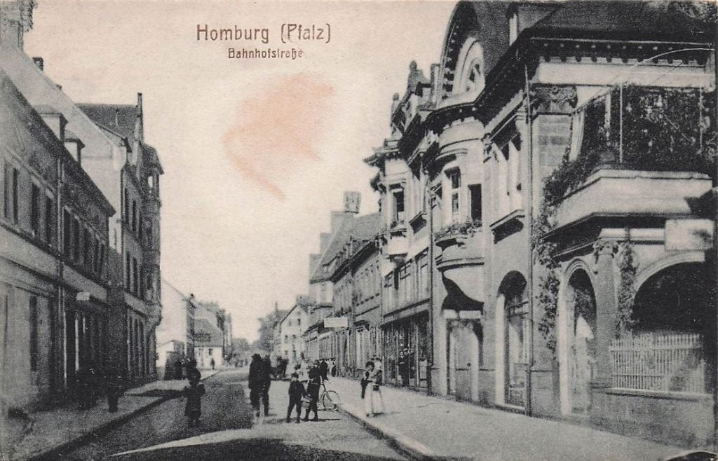 702-386-001 Homburg (Pfalz) Bahnhofstrasse, Verzenden, Voor 1920, Duitsland