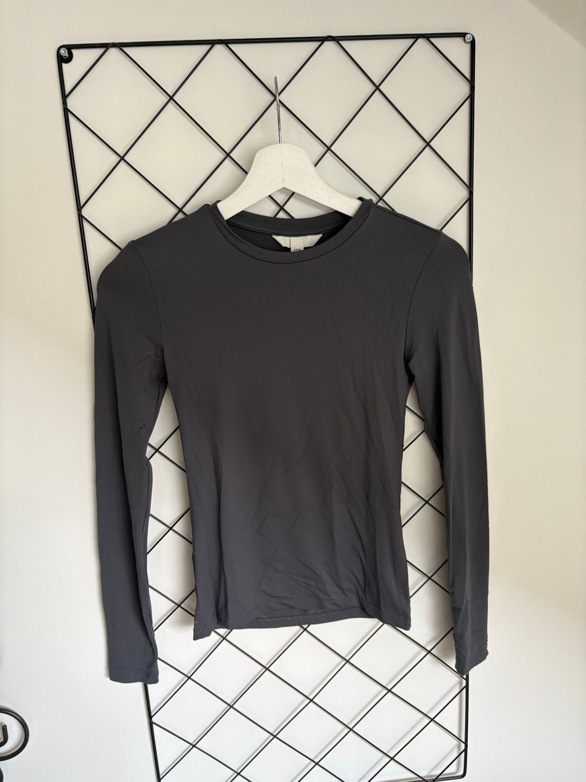 H&M Basic Longsleeve Grijs Maat XS, Kleding | Dames, T-shirts, Ophalen of Verzenden, Lange mouw, Maat 34 (XS) of kleiner, Grijs