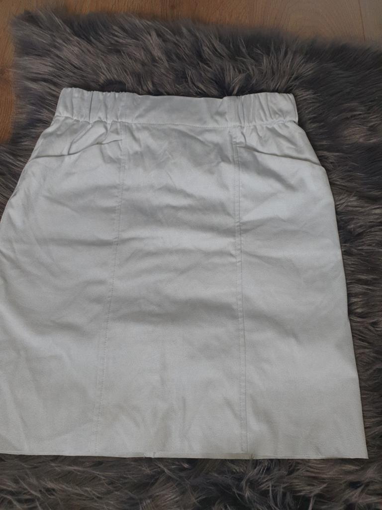 Lichtblauwe suede rok / costes rok / maat xsmall, Blauw, Ophalen of Verzenden, Zo goed als nieuw, Costes