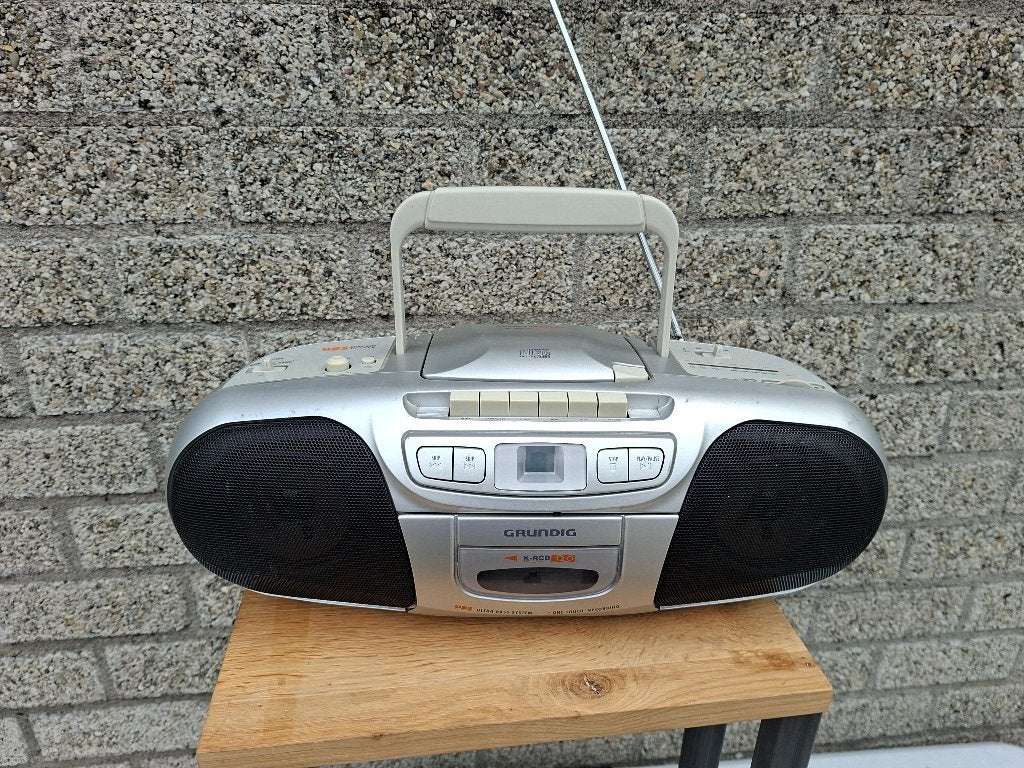 vintage grundig k-rdc120 radio cd en cassettedeck, Ophalen of Verzenden, Gebruikt