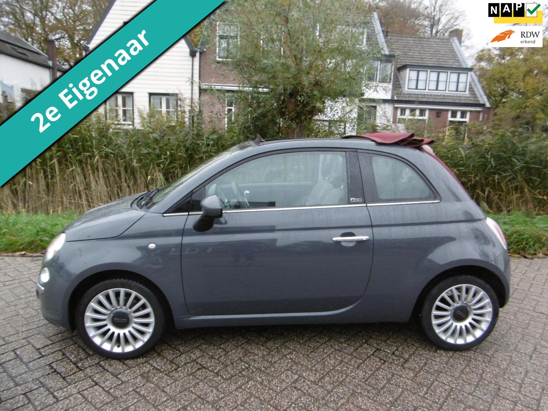Fiat 500 C Cabrio 0.9 TwinAir Turbo S Lounge PDC 99.000km 2e, Auto's, Dealer onderhouden, Gebruikt, Cabriolet, Origineel Nederlands