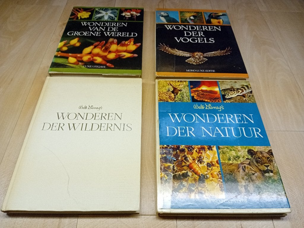 4x Walt Disney's Wonderen der Natuur boeken., Gelezen, Walt Disney, Ophalen of Verzenden, Natuur algemeen