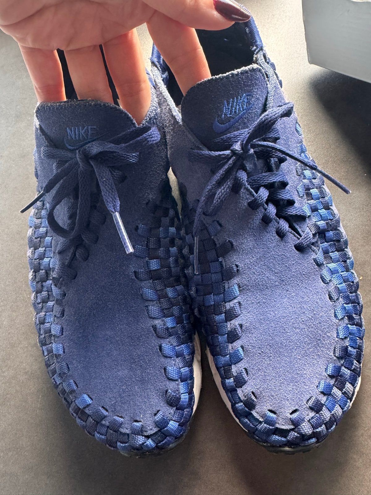 Nike Woven Schoenen - special edition -, Ophalen of Verzenden, Zo goed als nieuw, Blauw, Sneakers of Gympen