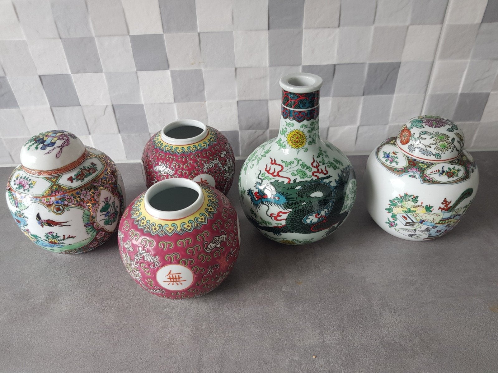 SET vazen/gemberpotten, Ophalen of Verzenden