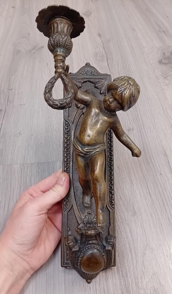 Wandkaarsenhouder Rococo rond 1960, Ophalen of Verzenden, Gebruikt