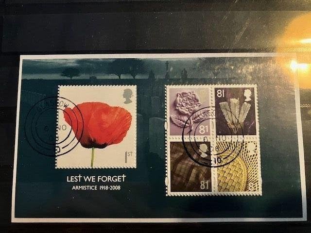 GB Blok Lest we Forget, Verzenden, Postfris