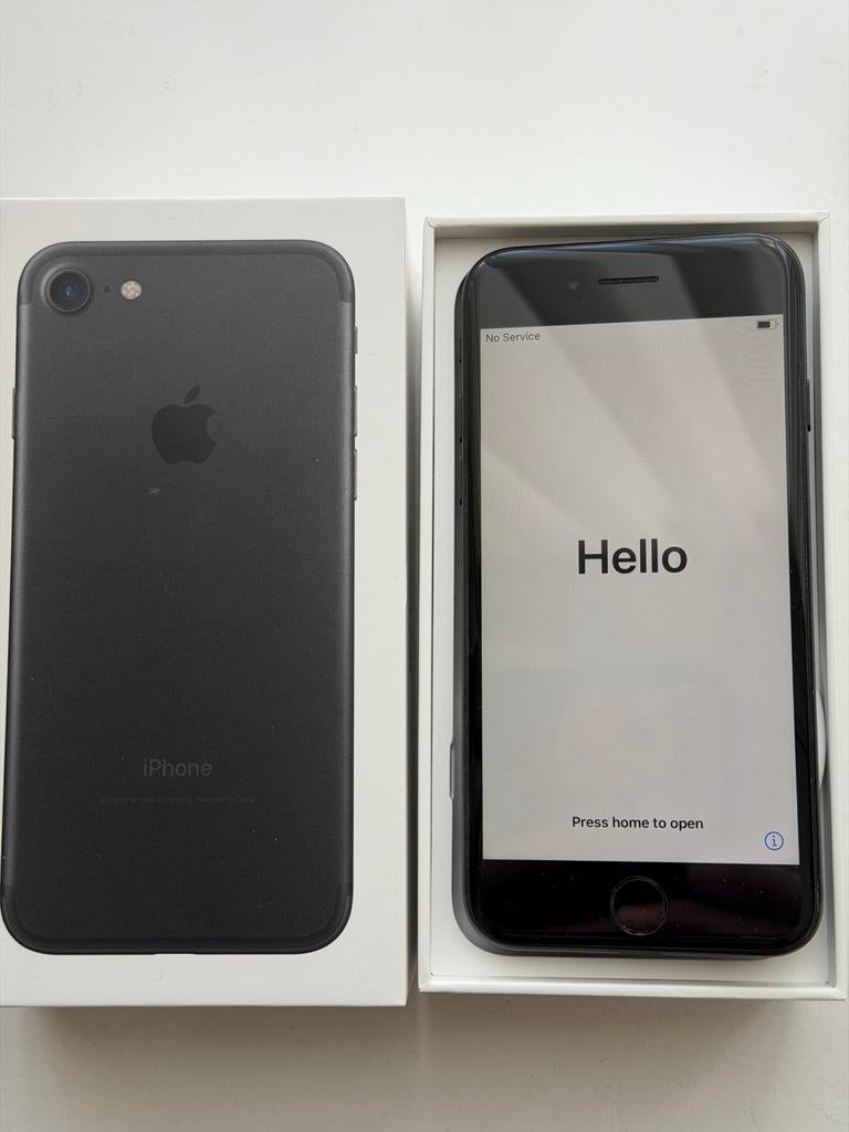 Apple iPhone 7 Zwart 128GB - batterij 75% -Zo goed als nieuw, Telecommunicatie, Mobiele telefoons | Apple iPhone, Ophalen, 128 GB