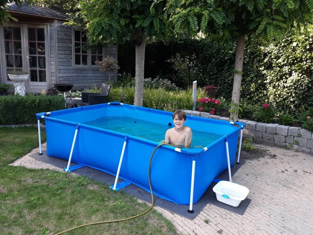 Opzetzwembad 2.6x1.7m, compleet, z.g.a.n., Tuin en Terras, Ophalen, Minder dan 80 cm, Opzetzwembad, 200 tot 400 cm
