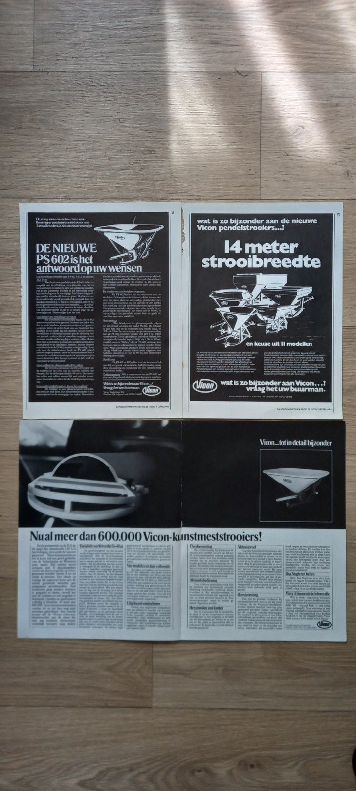 E: VICON kunstmest strooiers advertenties., Ophalen of Verzenden, 1920 tot 1940, Tijdschrift