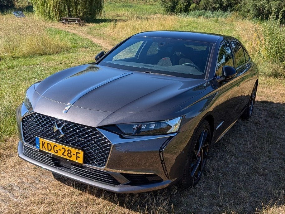 DS 9 E-tense Performance Line+ PHEV 250pk Aut 2022 Grijs, Auto's, DS, 1814 kg, Euro 6, 4 cilinders, Leder en Stof