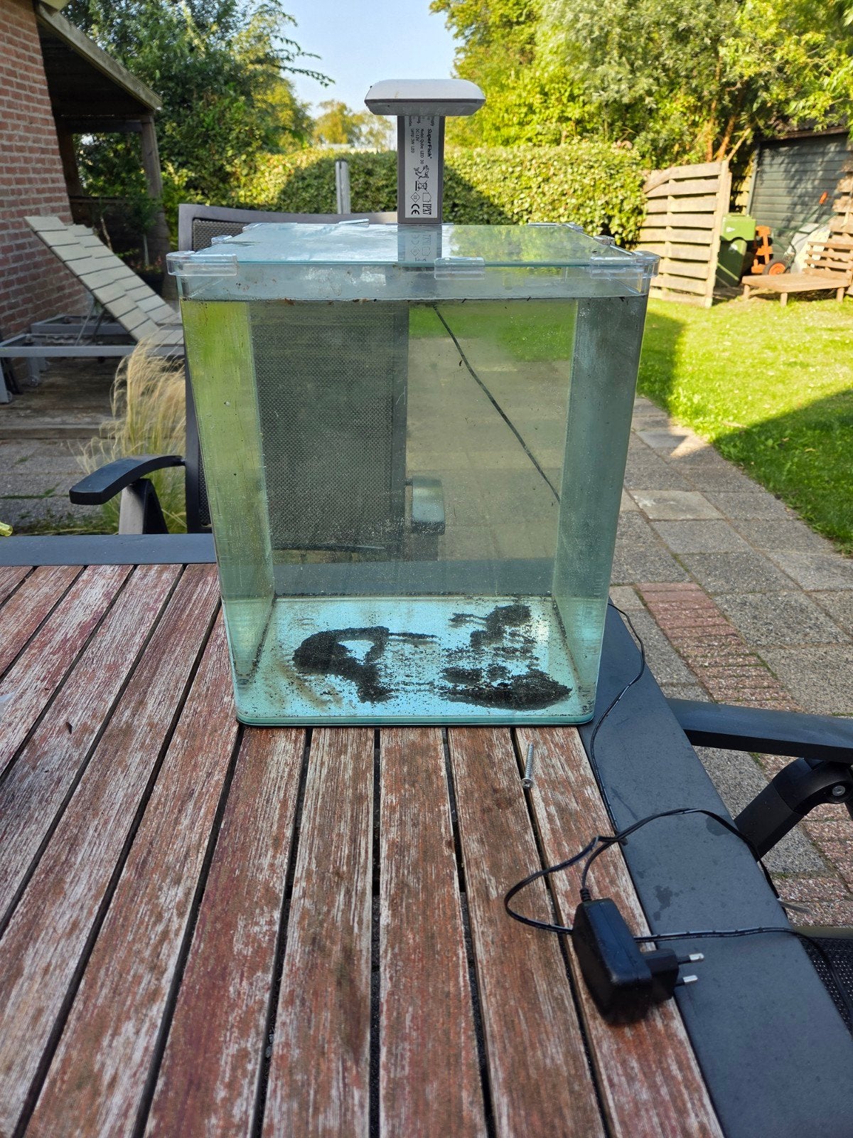 aquarium  35x30x30, Ophalen, Gebruikt, Leeg aquarium