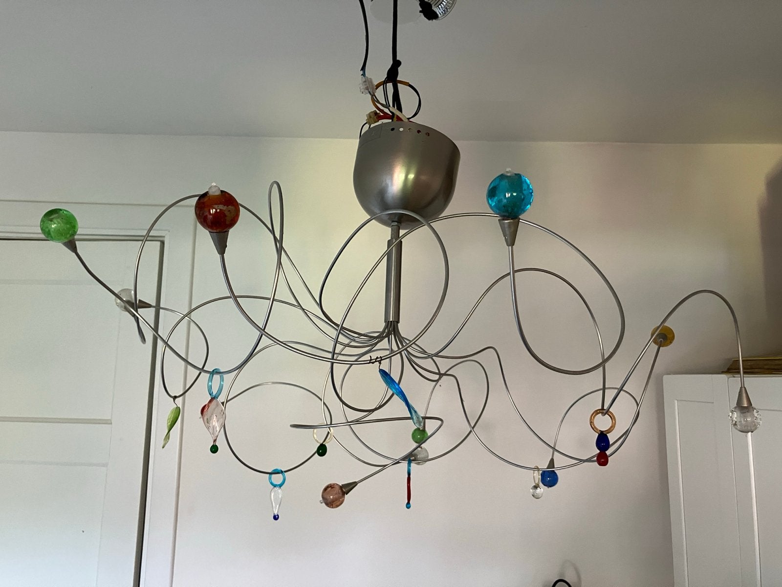 Harco Loor Strawberry Sweet 12 Murano design lamp, Ophalen, Gebruikt, Metaal